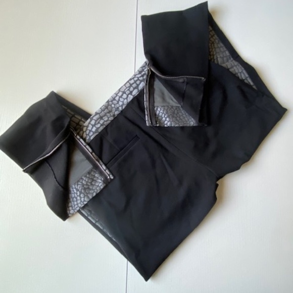 Diane von Furstenberg DVF Alexis Jacquard Alligator Pants Nightfall Size 2 - Picture 6 of 16